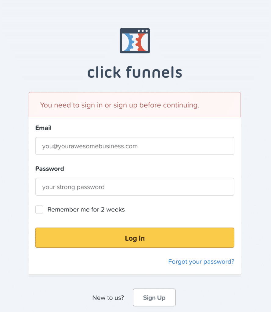 How To Login In To ClickFunnels Dashboard