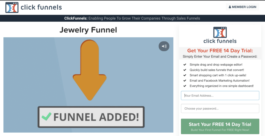 clickfunnels jewelry funnel